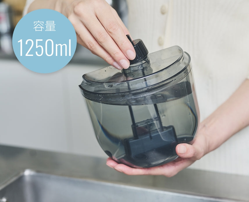 大容量の洗浄タンクを搭載